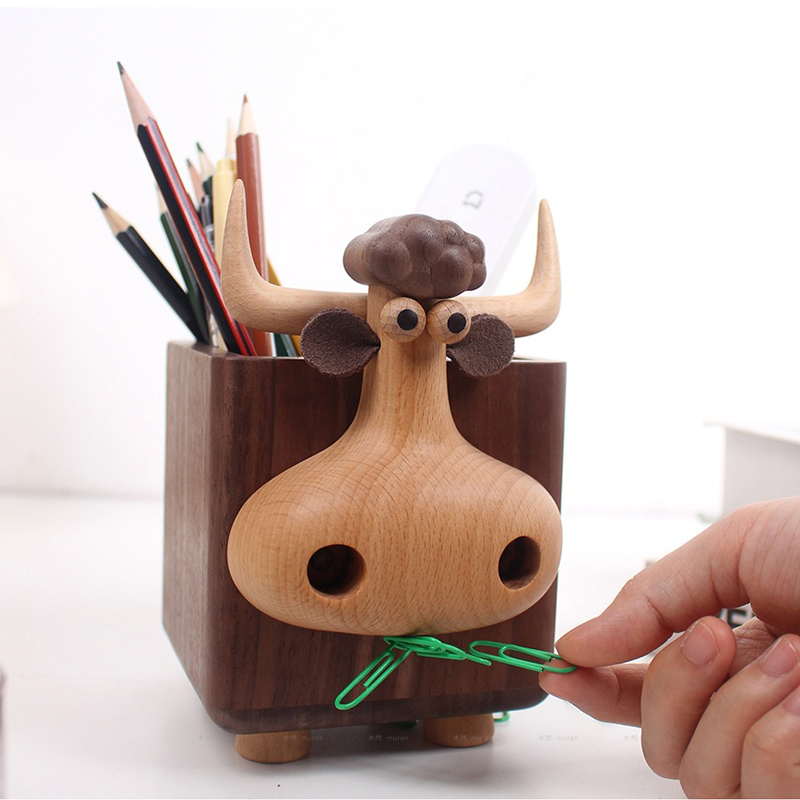 Pen Holder Magnetic - Suporte de Canetas de Madeira em