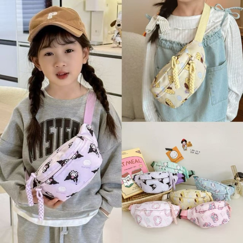 Kawaii Tech Accessories - Bolsa transversal com estampa fofa de