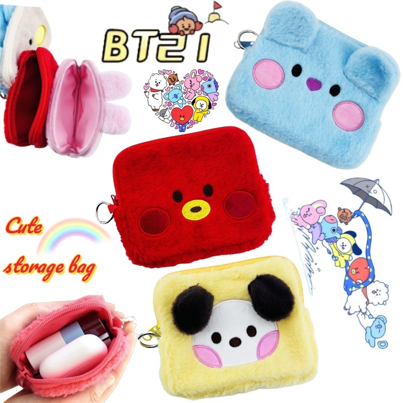 Useful Tech Accessories - Bolsa de cosméticos bidimensional BT21 Koya