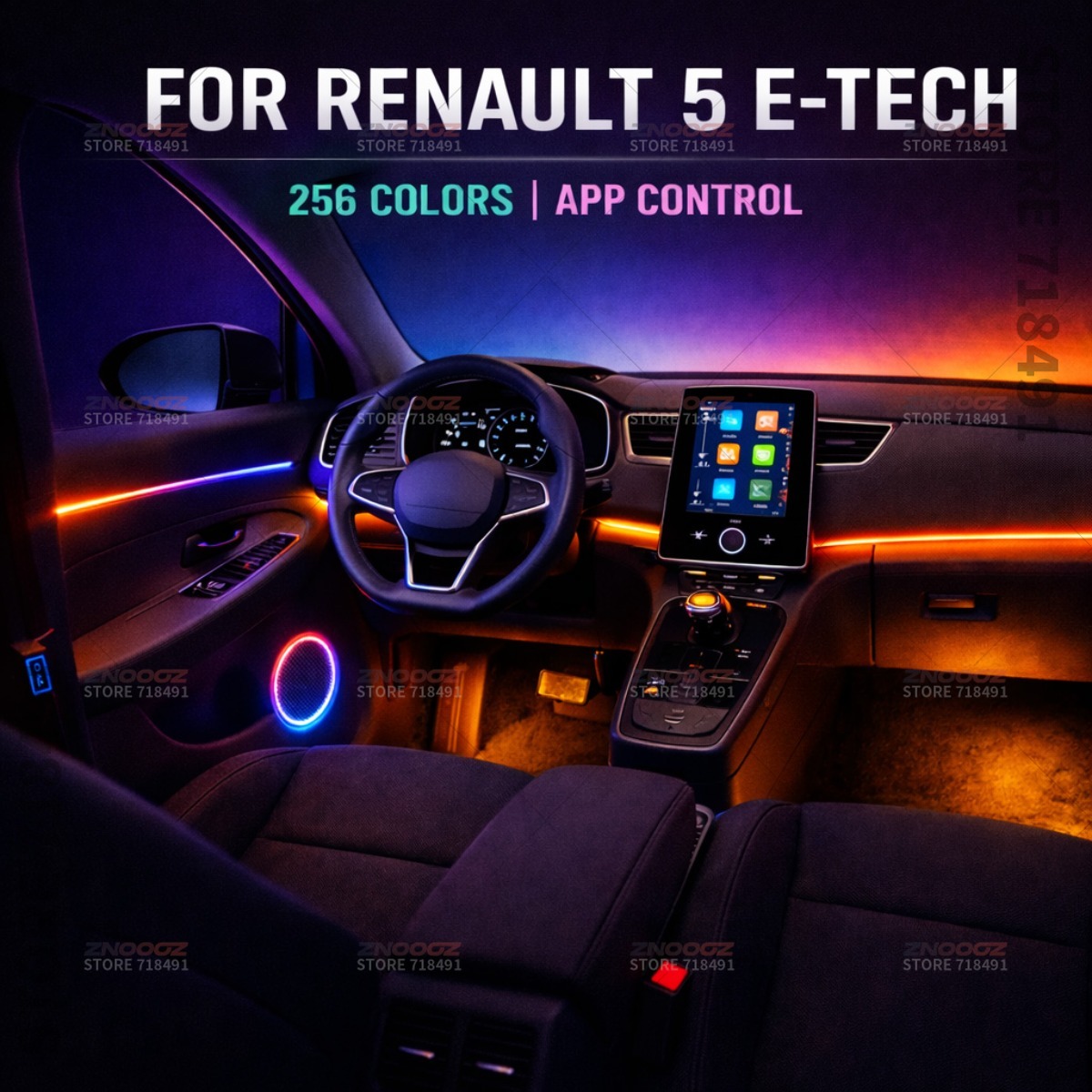22 em 1 rgb interior do carro  - Tech Lighting Accessories avaliação e preço