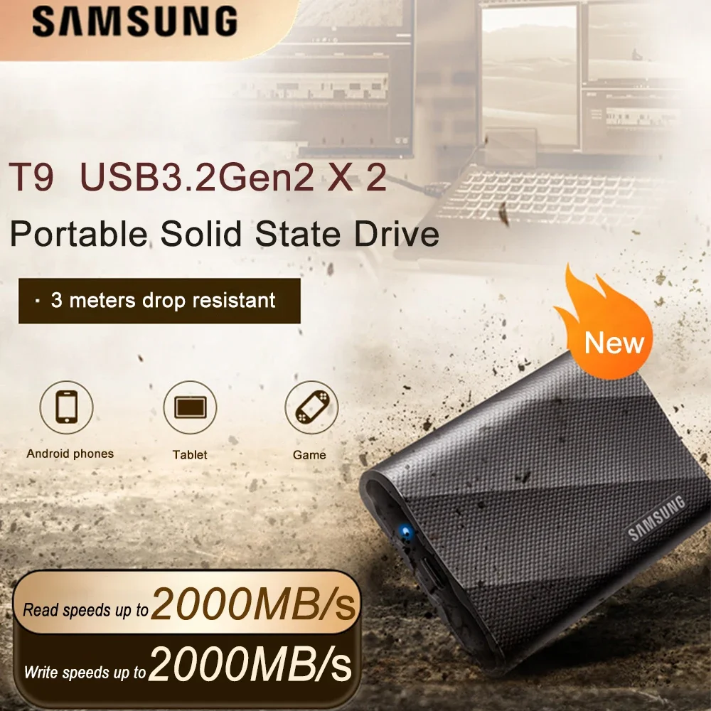 SAMSUNG T9 SSD portátil 4 TB U - Samsung Ssd Evo 870 avaliação e preço