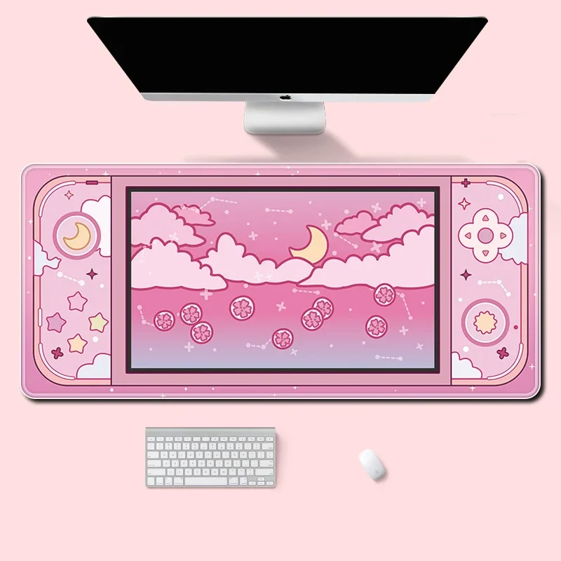 Lua e estrelas grande tapete d - Kawaii Tech Accessories avaliação e preço